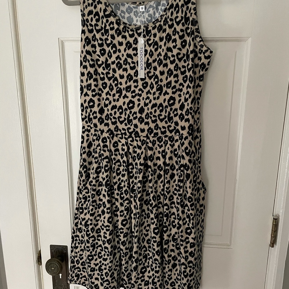 Leopard shift dress